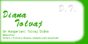 diana tolvaj business card